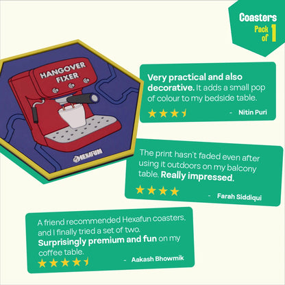 Hangover Fixer! Coasters, Pack Of 1