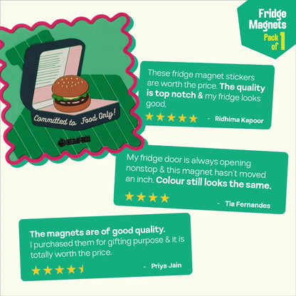 Foodie! Fridge Magnets, Pack of 1