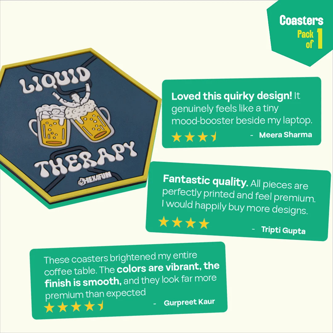 Liquid Therapy! Coasters, Pack Of 1