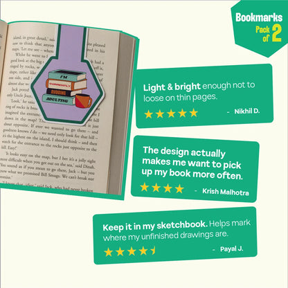 Plot Twist! Bookmarks, Pack of 2