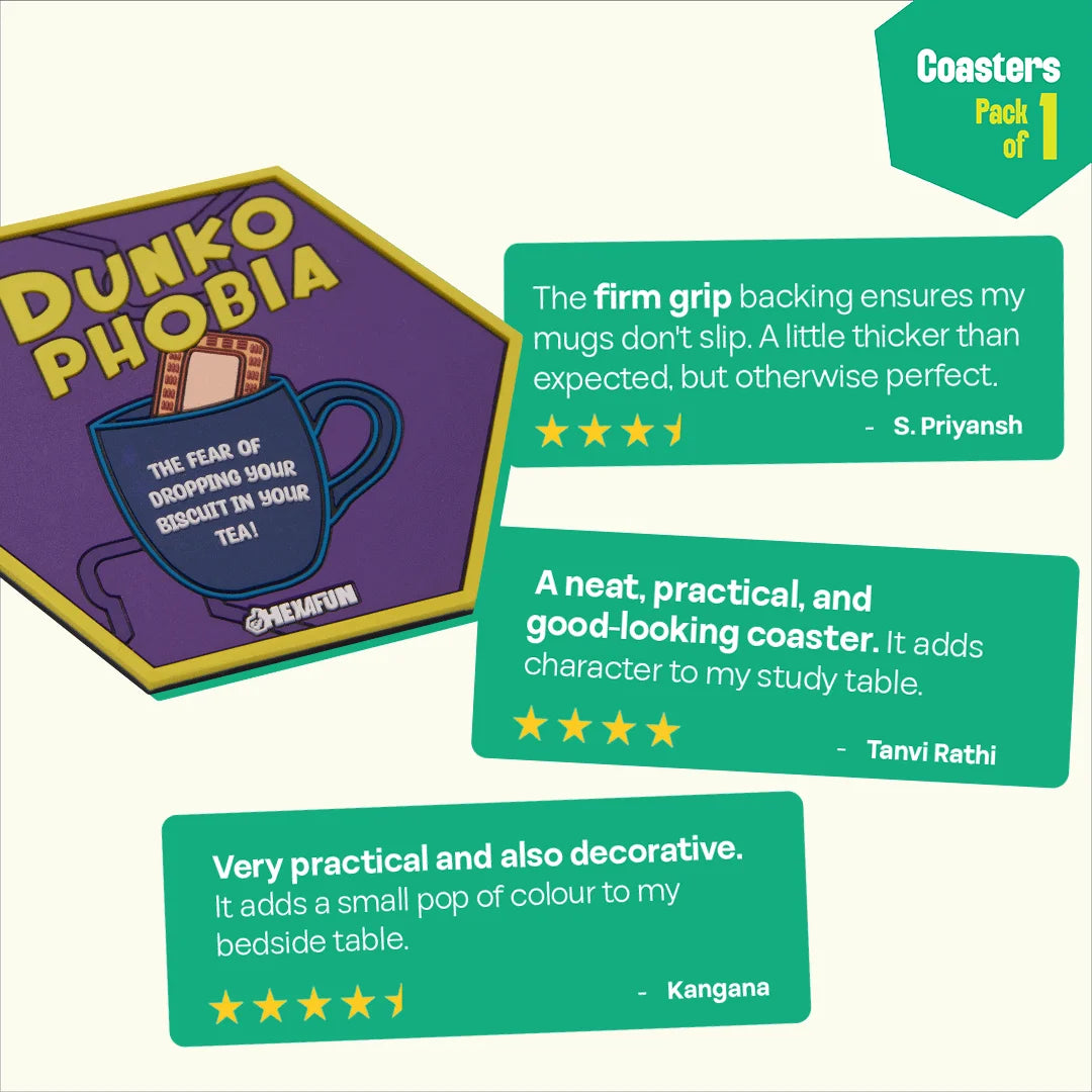 Dunkophobia! Coasters, Pack Of 1