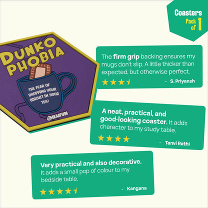 Dunkophobia! Coasters, Pack Of 1