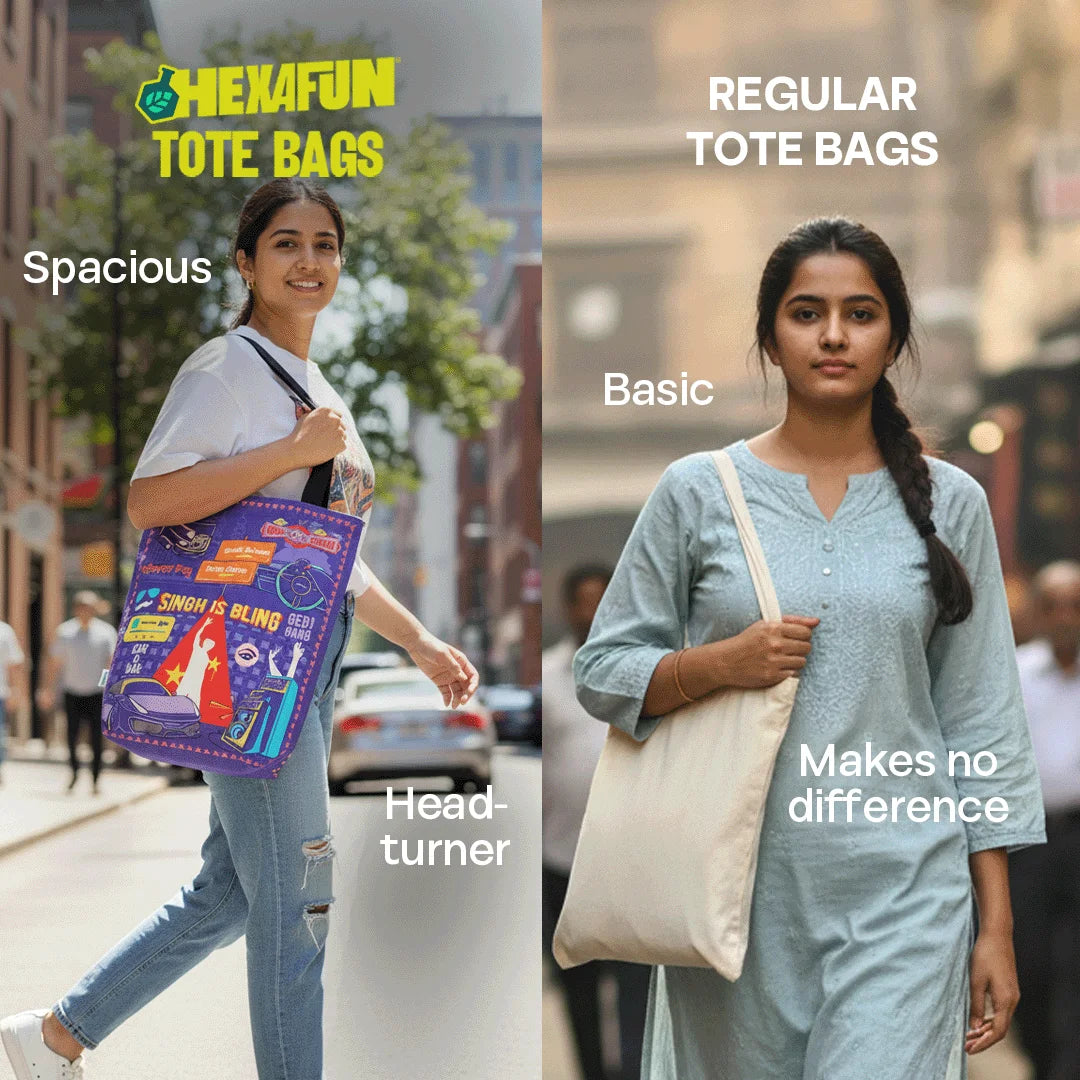 Singh Is Bling! Canvas Tote Bag, 100% Organic Cotton, Pack of 1