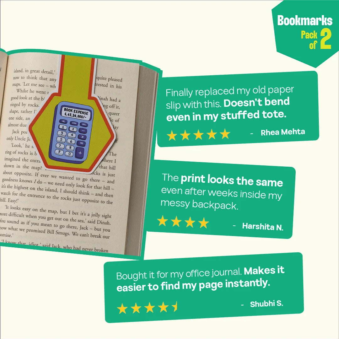 Old school geek! Bookmarks, Pack of 2