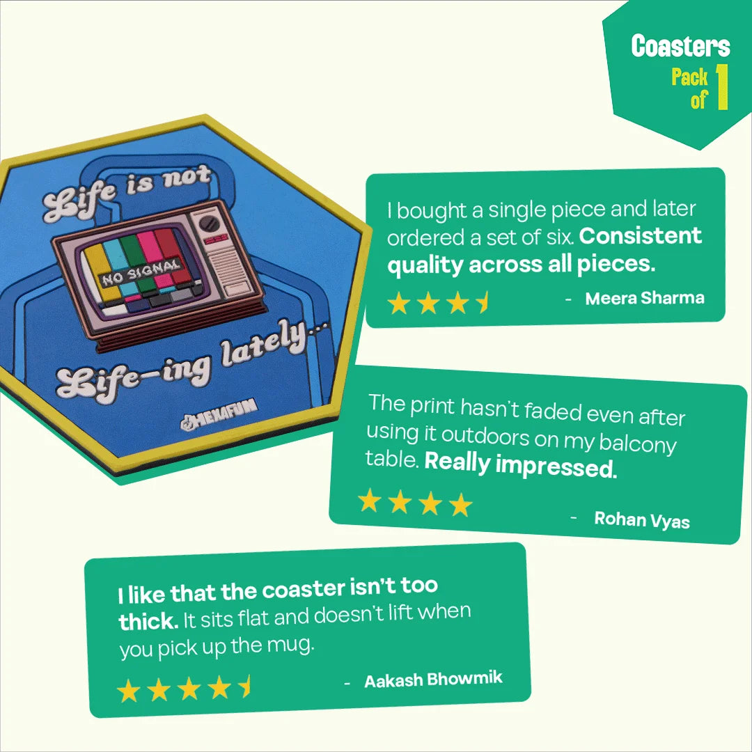 Life-ing! Coasters, Pack Of 1