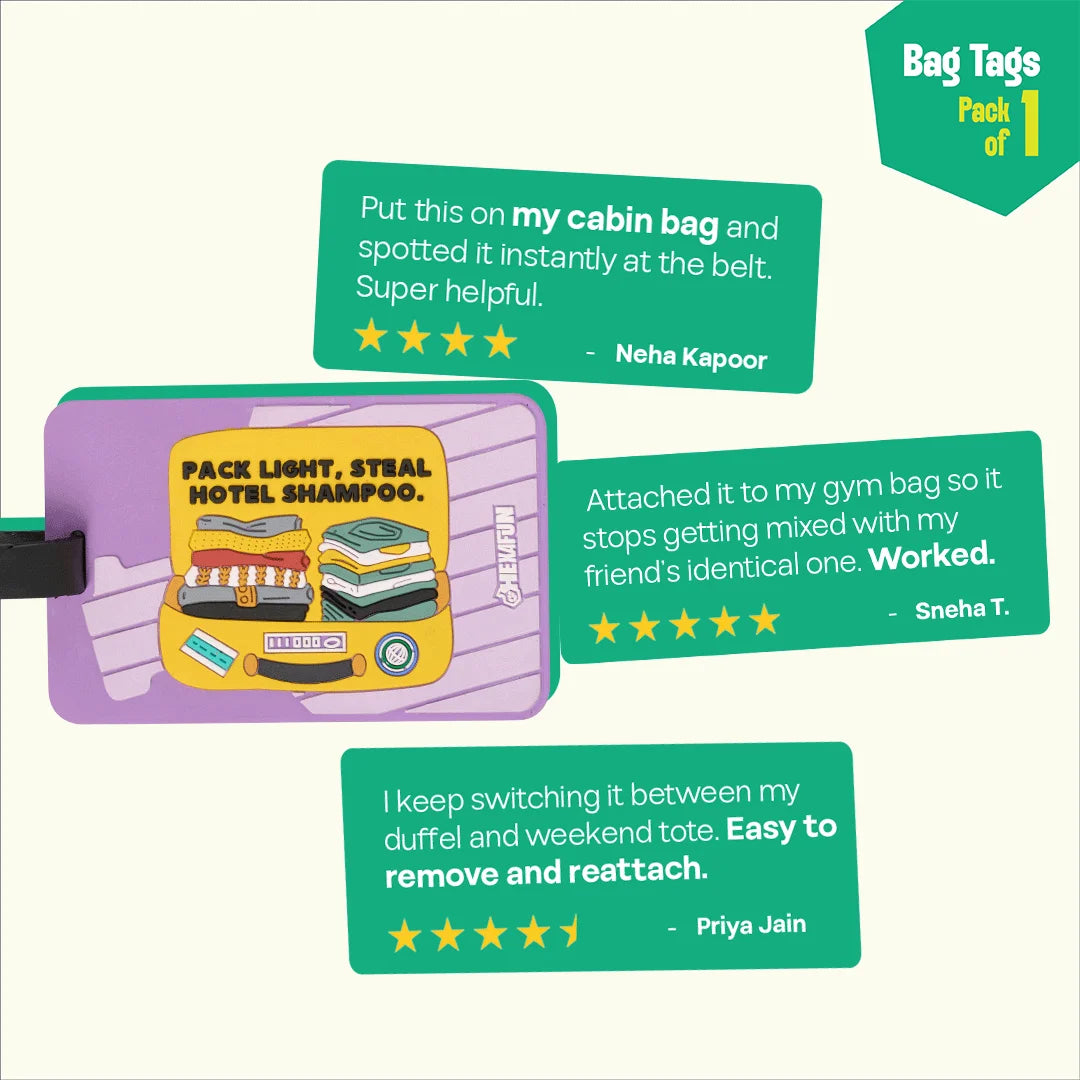 Pack It All! Bag Tags, Pack Of 1