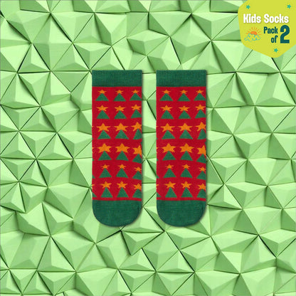 Merry Mischief! Unisex Kid's Socks, 100% Bamboo, Crew Length, Pack of 2