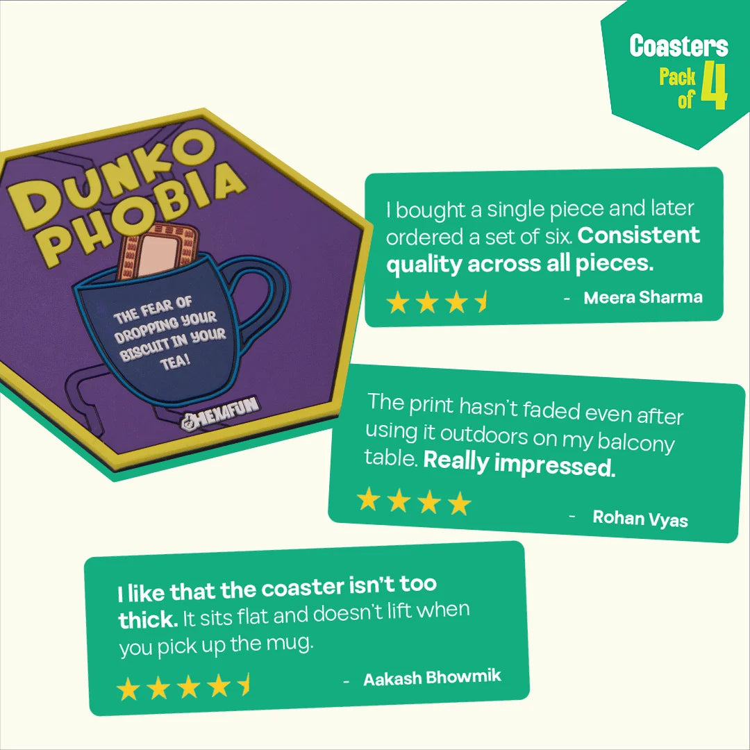 Sip Savers! Coasters, Pack Of 4