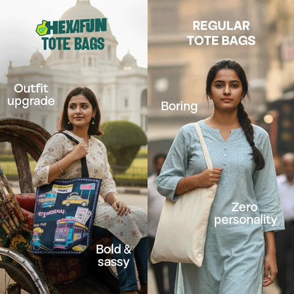 Bong Vibe Loading! Canvas Tote Bag, 100% Organic Cotton, Pack of 1