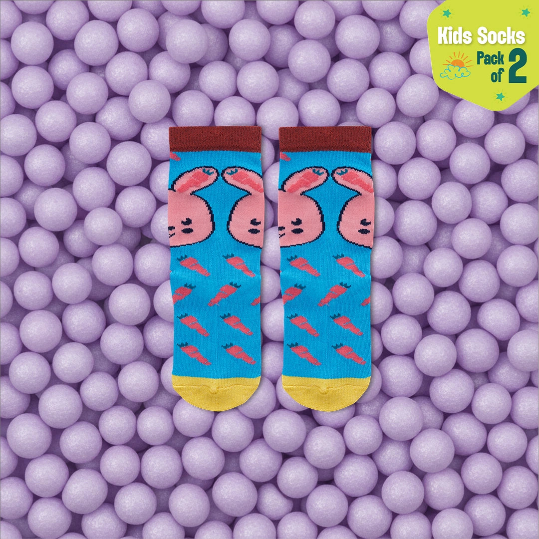 Zoo-niverse! Unisex Kid's Socks, 100% Bamboo, Crew Length, Pack of 2