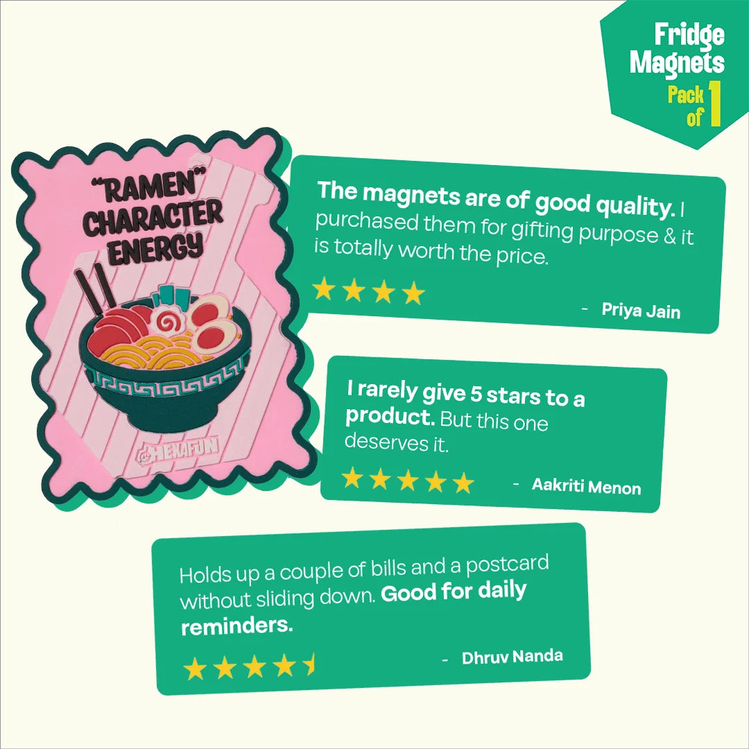 Noodlicious! Fridge Magnets, Pack of 1