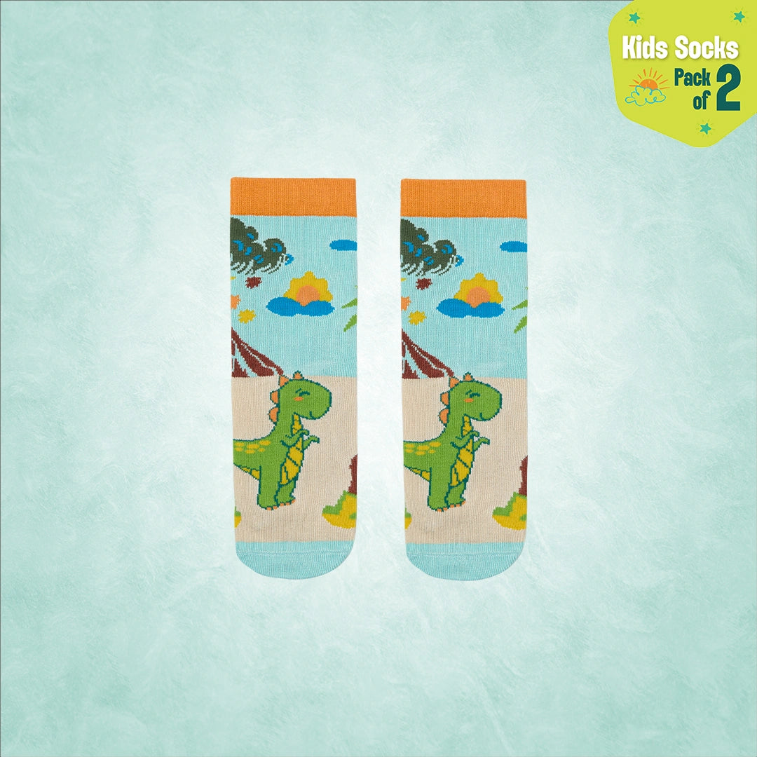 Dragon Tales! Unisex Kid's Socks, 100% Bamboo, Crew Length, Pack of 3