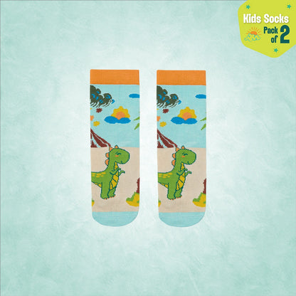 Dragon Tales! Unisex Kid's Socks, 100% Bamboo, Crew Length, Pack of 3