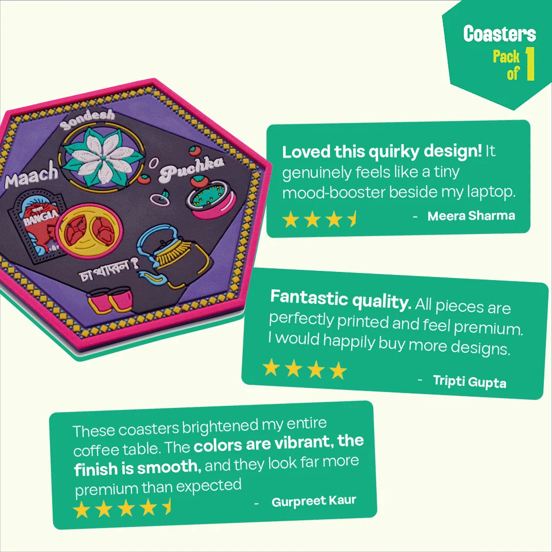 Full Petuk Vibe! Coasters, Pack of 1