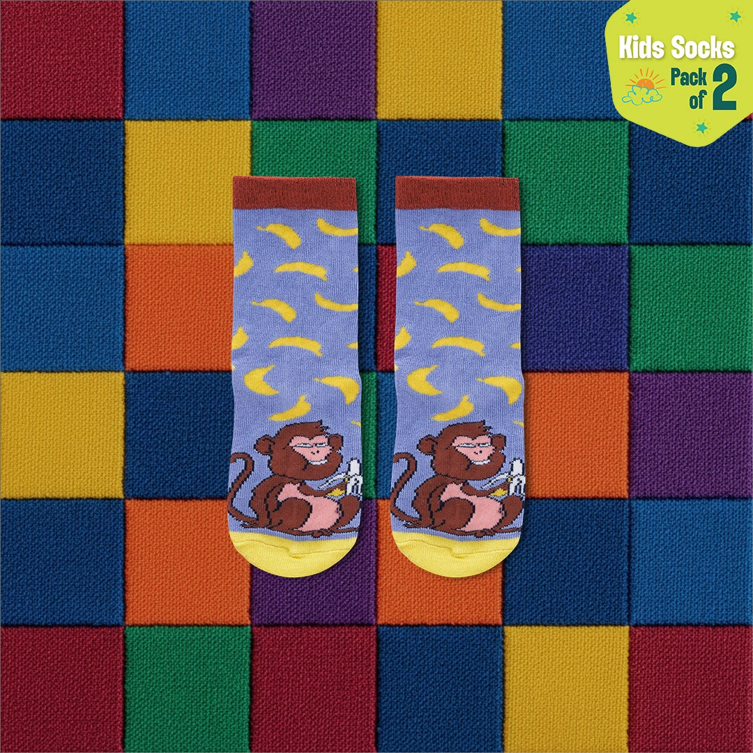 Roar-some! Unisex Kid's Socks, 100% Bamboo, Crew Length, Pack of 2