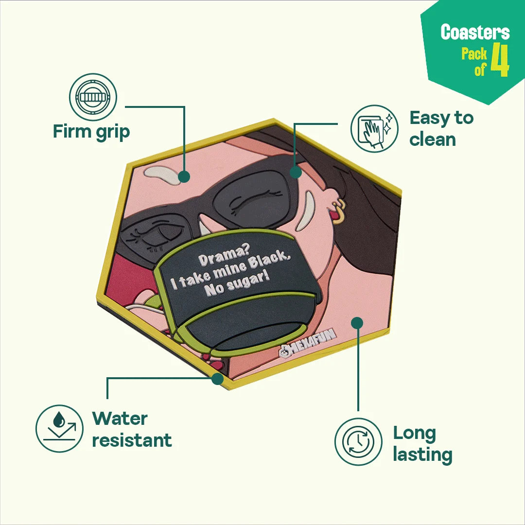 Sip Savers! Coasters, Pack Of 4