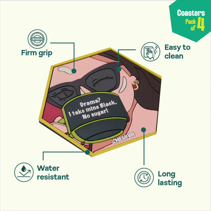 Sip Savers! Coasters, Pack Of 4