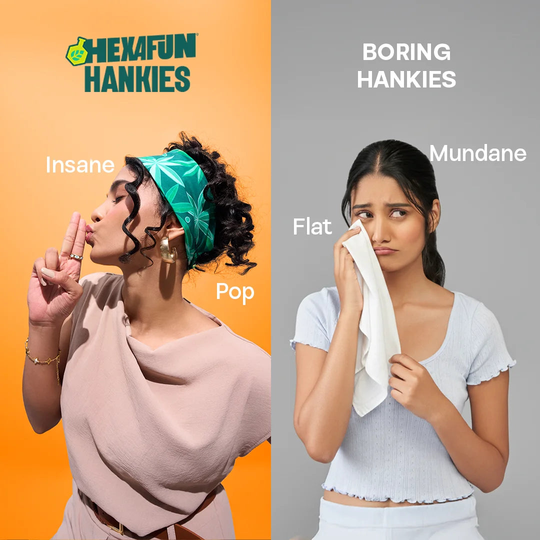Smoking Hot! Unisex Hankies, 100% Organic Cotton, Pack of 3