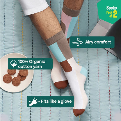 Hash Brownie! Unisex Socks, 100% Organic Cotton, Crew Length, Pack of 2