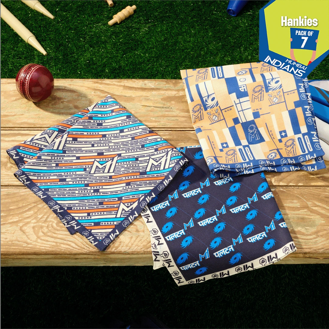 Match Day Mood! 100% Organic Cotton, Unisex Hankies, Pack of 7