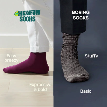 Urban Groove! Unisex Socks, 100% Organic Cotton, Crew Length, Pack of 2