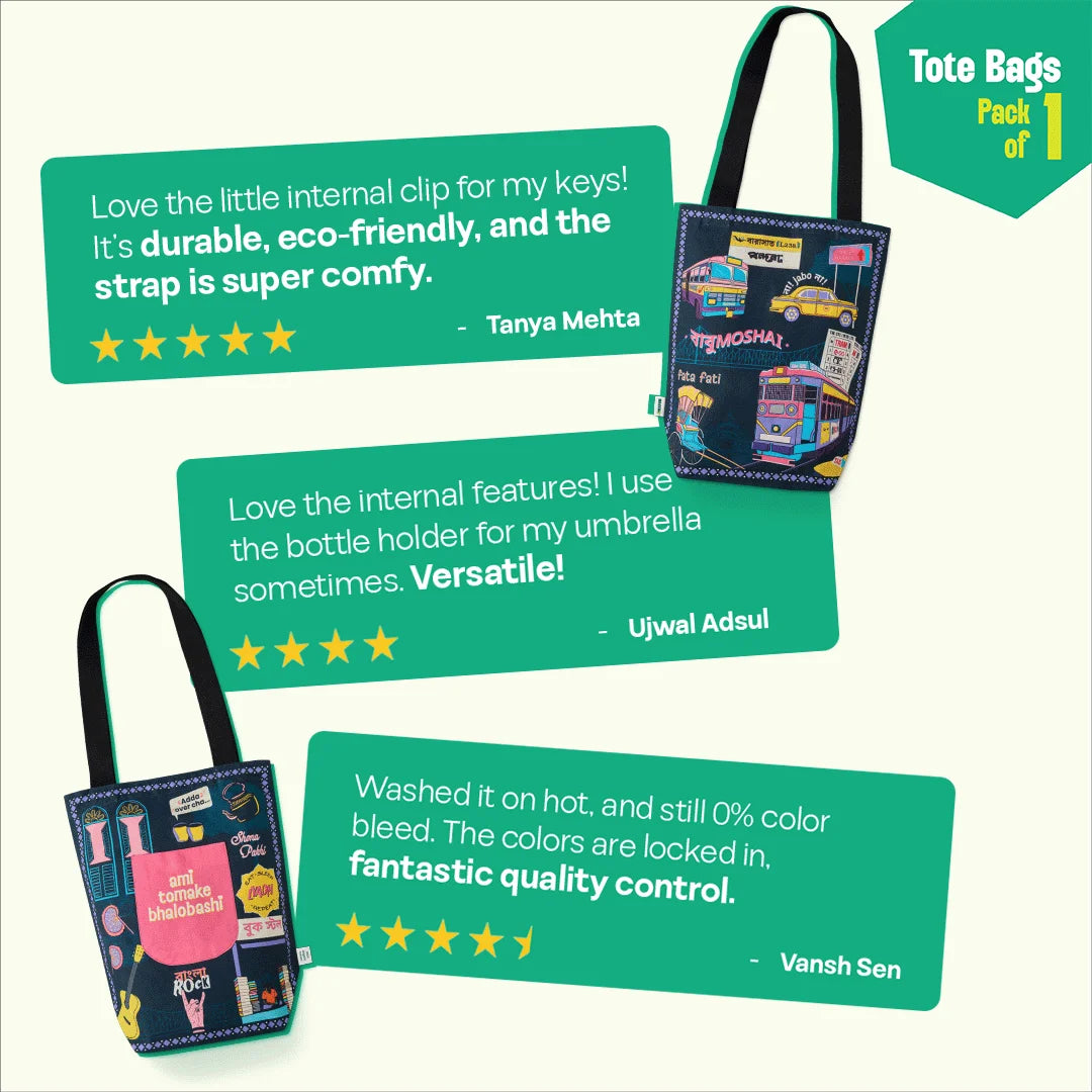 Bong Vibe Loading! Canvas Tote Bag, 100% Organic Cotton, Pack of 1