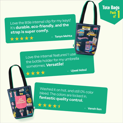 Bong Vibe Loading! Canvas Tote Bag, 100% Organic Cotton, Pack of 1