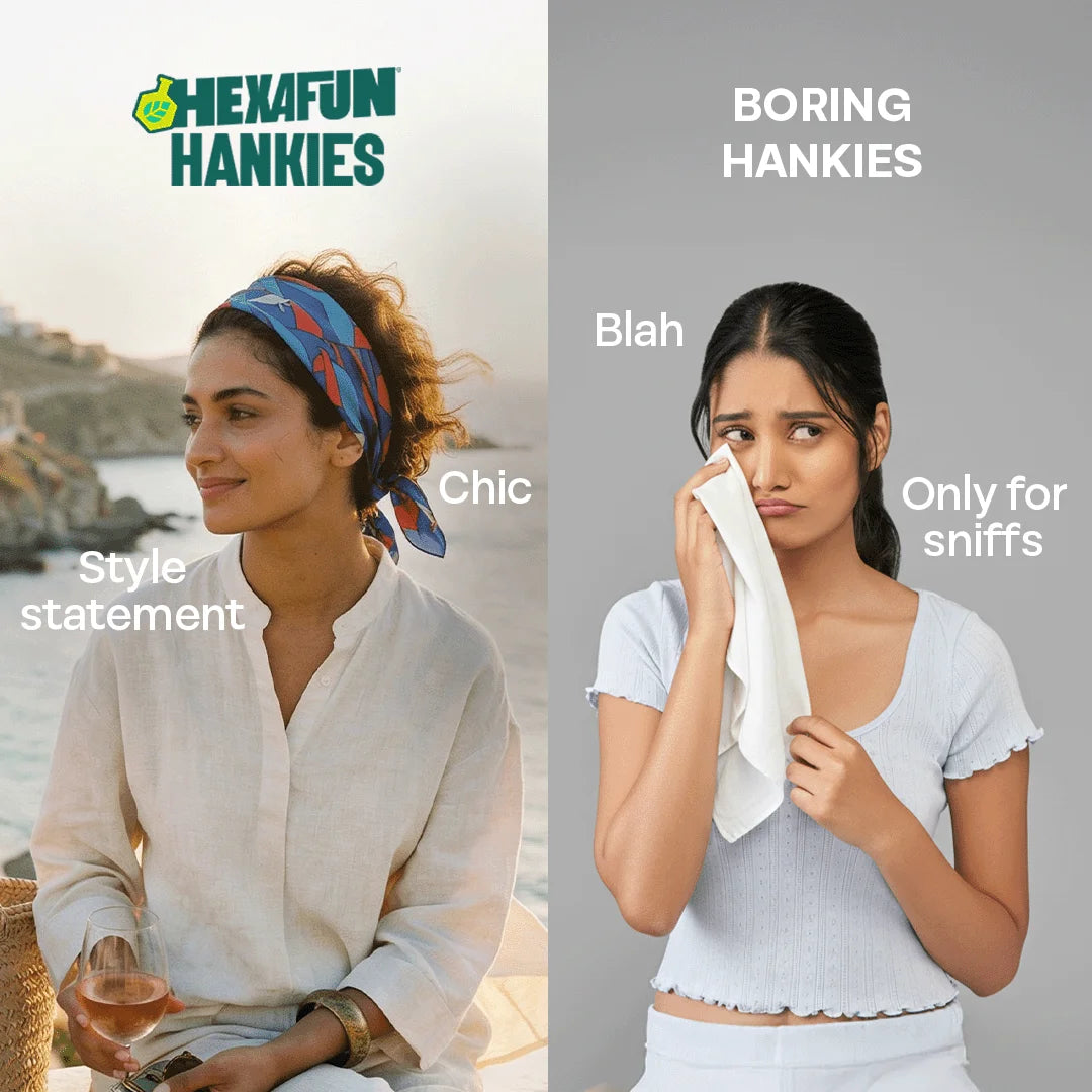 Spotted! Unisex Hankies, 100% Organic Cotton, Pack of 3