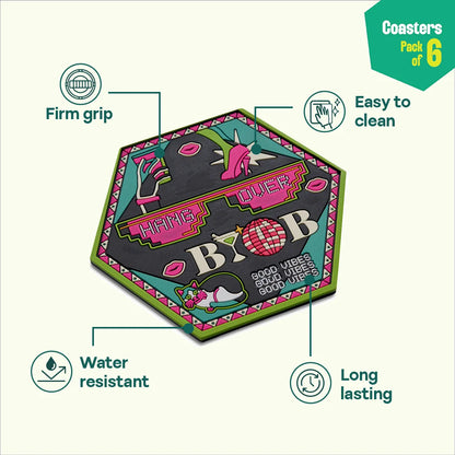 Insanely Indian! Coasters, Pack of 6