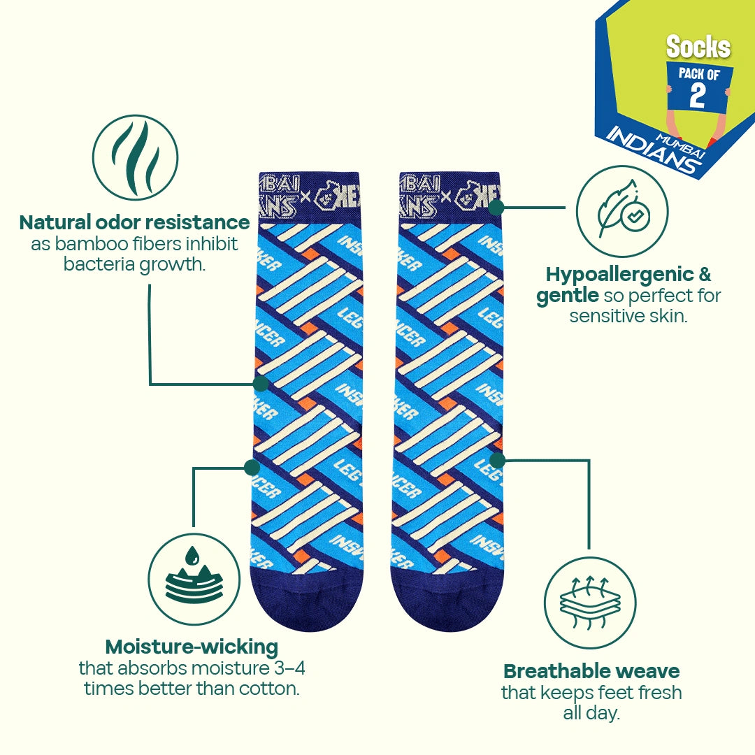 Victorious! Unisex Socks, 100% Bamboo, Crew Length, Pack of 2