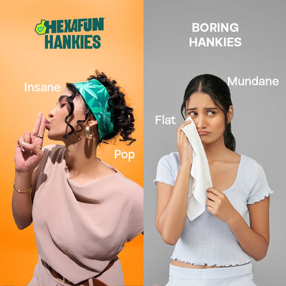 Smoking Hot! Unisex Hankies, 100% Organic Cotton, Pack of 3