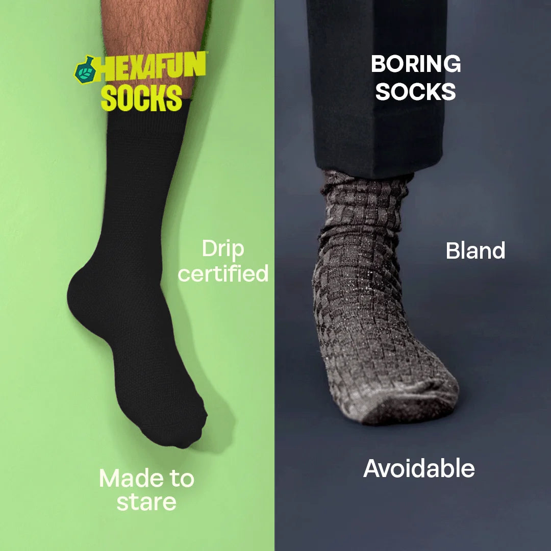 Black Spade! Unisex Socks, 100% Organic Cotton, Crew Length, Pack of 2