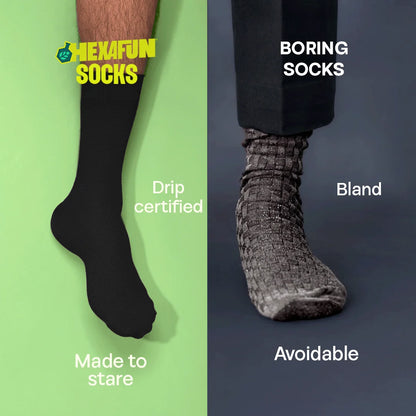 Black Spade! Unisex Socks, 100% Organic Cotton, Crew Length, Pack of 2