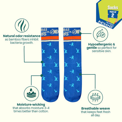 Pixels To Glory! Unisex Socks, 100% Bamboo, Crew Length, Pack of 2