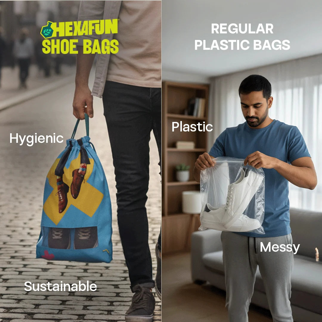 Shoe-keeper! Shoe Bags, 100% Organic Cotton, Pack of 2