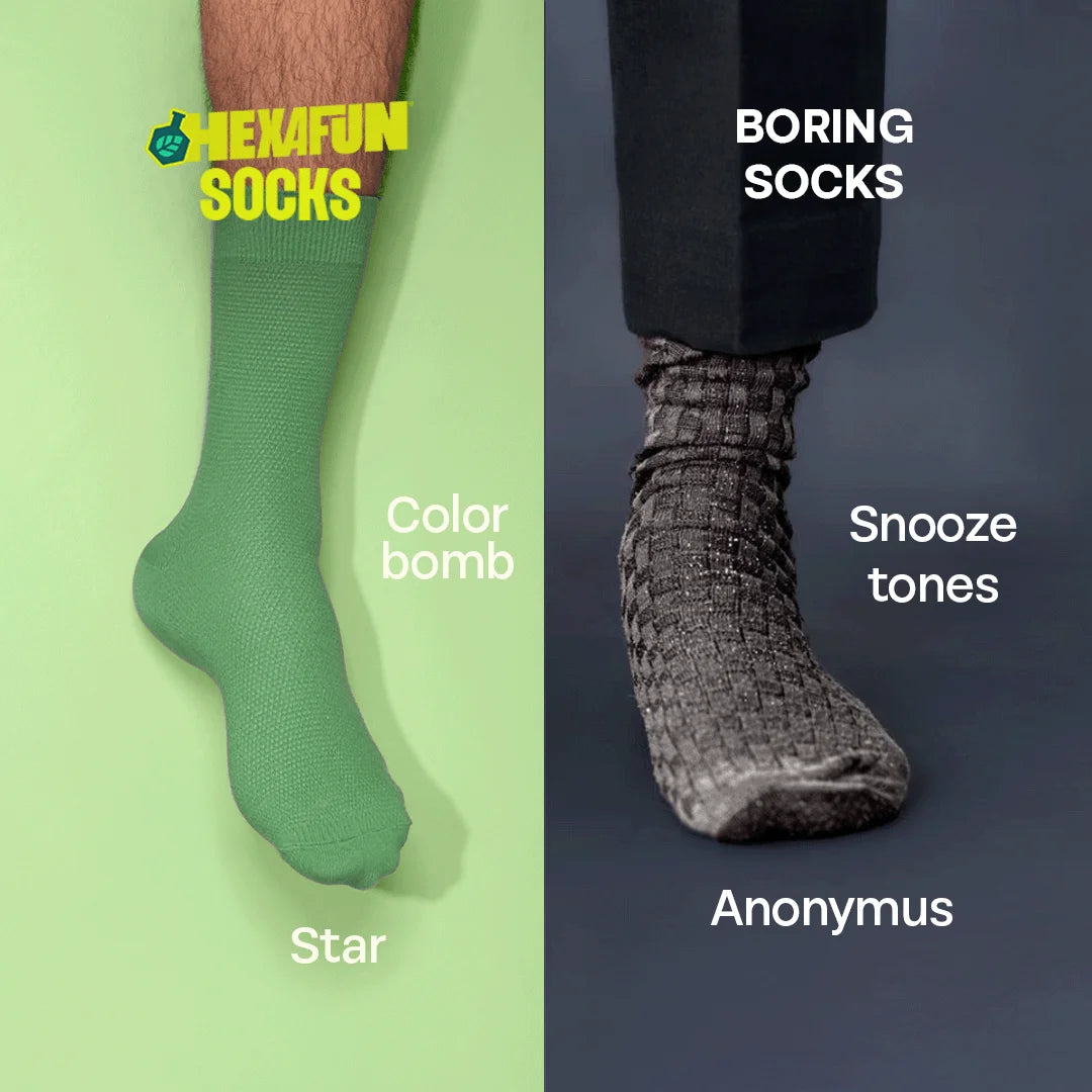 Northern Lights! Unisex Socks, 100% Organic Cotton, Crew Length, Pack of 2