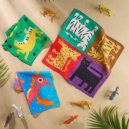 Enchanted Tales! Unisex Kid's Hankies, 100% Organic Cotton, Pack of 15