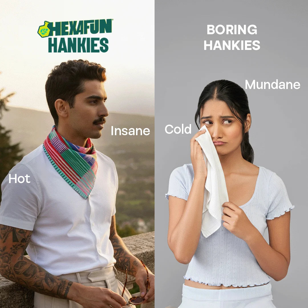 System Crash! Unisex Hankies, 100% Organic Cotton, Pack of 3