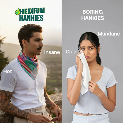 System Crash! Unisex Hankies, 100% Organic Cotton, Pack of 3