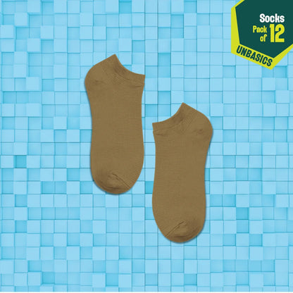 Mood Board! Unisex Socks, 100% Organic Cotton, Ankle Length, Pack of 12