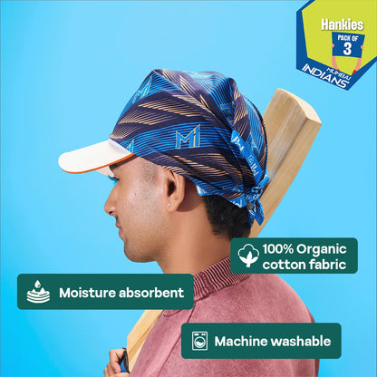 Aamchi Paltan! 100% Organic Cotton, Unisex Hankies, Pack of 3