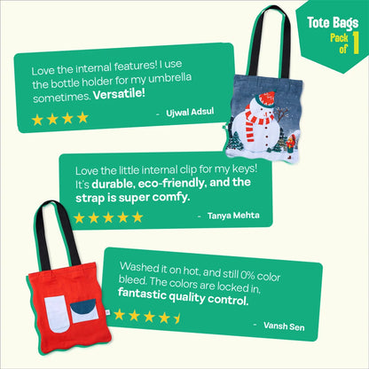 Chillin Hard! Canvas Tote Bags, 100% Organic Cotton, Pack of 1