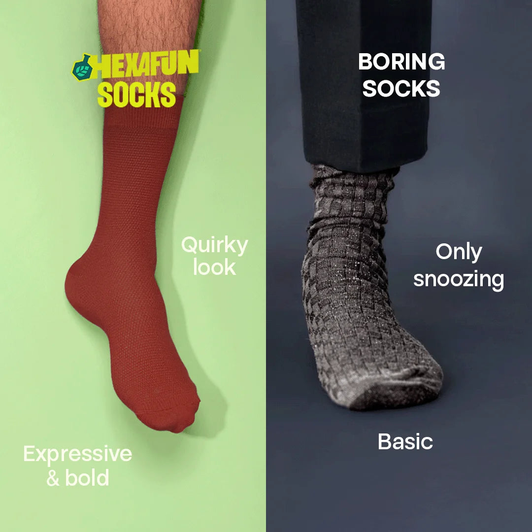 Solid Matters! Unisex Socks, 100% Organic Cotton, Crew Length, Pack of 2