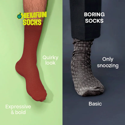 Solid Matters! Unisex Socks, 100% Organic Cotton, Crew Length, Pack of 2