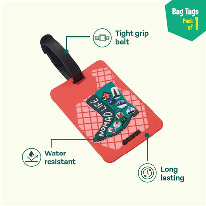 Nomad Life! Bag Tags, Pack Of 1