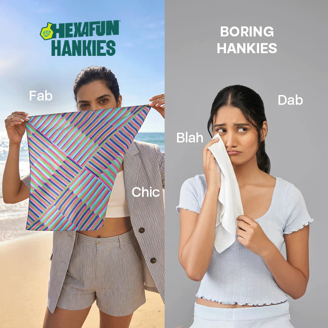 Byte Me! Unisex Hankies, 100% Organic Cotton, Pack of 3