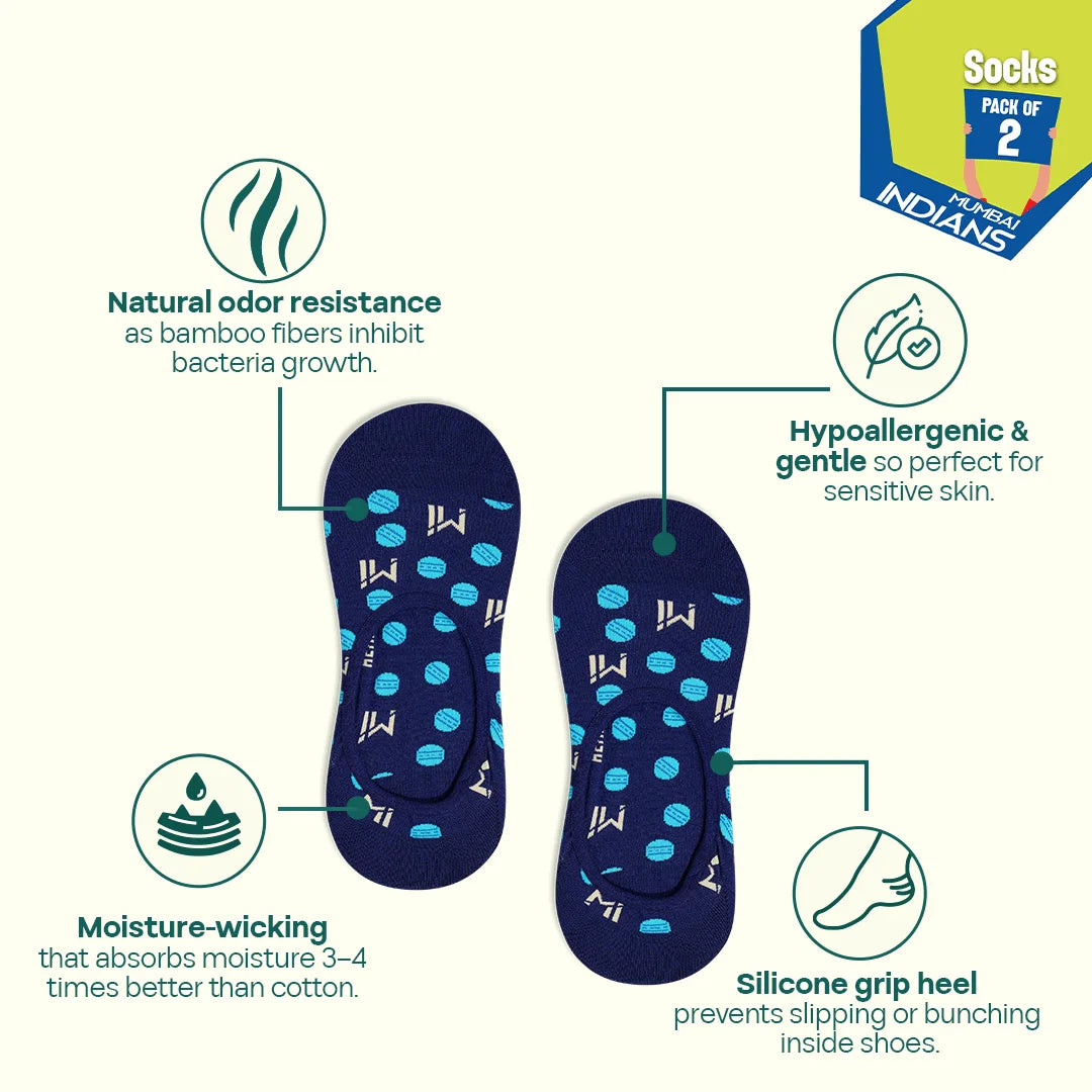 Drip-wali Paltan! Unisex Socks, 100% Bamboo, No Show, Pack of 2