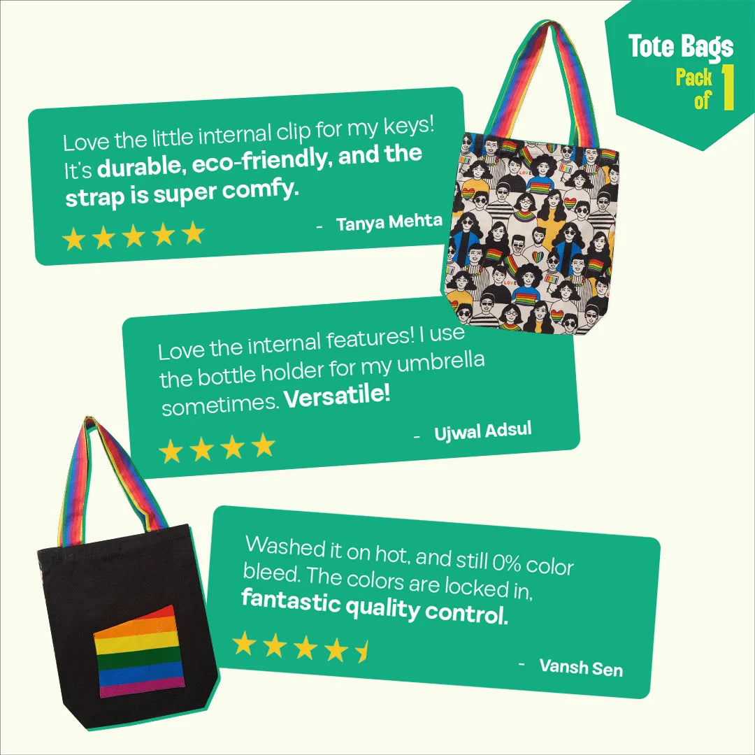 Celebrate Love! Canvas Tote Bags, 100% Organic Cotton, Pack of 1