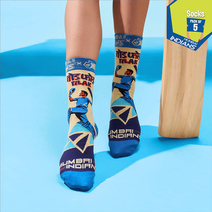 Powerplay Drip! Unisex Socks, 100% Bamboo, Crew Length, Pack of 5