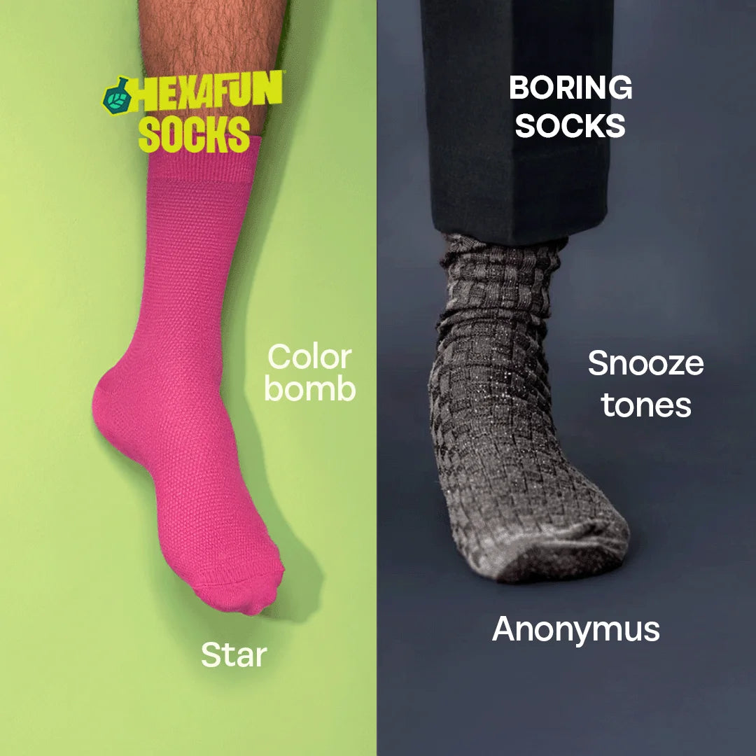 Macaroons! Unisex Socks, 100% Organic Cotton, Crew Length, Pack of 2
